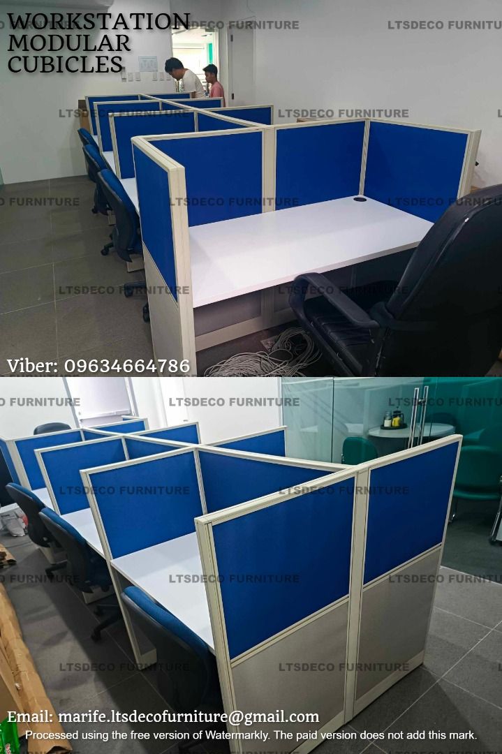 workstation table customized office partition furniture (Category: Office Furniture & Fixtures) located in Caloocan City. Submitted by cheska.ltsdeco (Listing ID 1470376604, Image 3). Description: 👉Are you looking for WORKSTATION, MODULAR CUBICLES OFFICE PARTITION, and OFFICE FURNITURE SUPPLIER? LTSDECO Furniture, is direct supplier, manufacturer, and trusted provider of high quality, affordable and durable modular office divider partition, home