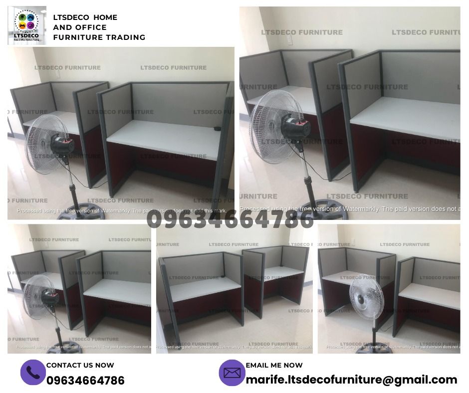 workstation table modular customized office partition furnitures (Category: Office Furniture & Fixtures) located in Caloocan City. Submitted by cheska.ltsdeco (Listing ID 1470374590, Image 3). Description: 👉Are you looking for WORKSTATION, MODULAR CUBICLES OFFICE PARTITION, and OFFICE FURNITURE SUPPLIER? LTSDECO Furniture, is direct supplier, manufacturer, and trusted provider of high quality, affordable and durable modular office divider partit