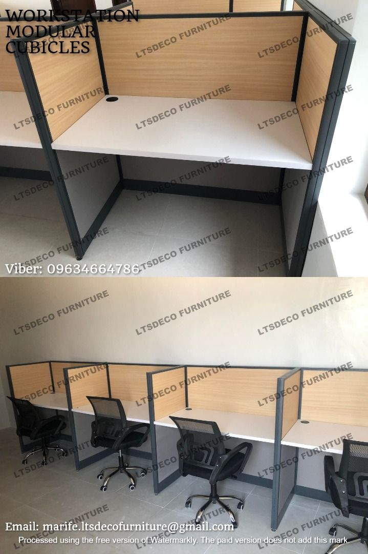 workstation tables cubicles office partition furniture customized (Category: Office Furniture & Fixtures) located in Caloocan City. Submitted by cheska.ltsdeco (Listing ID 1470375232, Image 2). Description: 👉Are you looking for WORKSTATION, MODULAR CUBICLES OFFICE PARTITION, and OFFICE FURNITURE SUPPLIER? LTSDECO Furniture, is direct supplier, manufacturer, and trusted provider of high quality, affordable and durable modular office divider parti