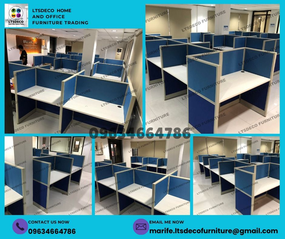 workstation tables customized office partition furniture (Category: Office Furniture & Fixtures) located in Caloocan City. Submitted by cheska.ltsdeco (Listing ID 1470367781, Image 3). Description: 👉Are you looking for WORKSTATION, MODULAR CUBICLES OFFICE PARTITION, and OFFICE FURNITURE SUPPLIER? LTSDECO Furniture, is direct supplier, manufacturer, and trusted provider of high quality, affordable and durable modular office divider partition, hom
