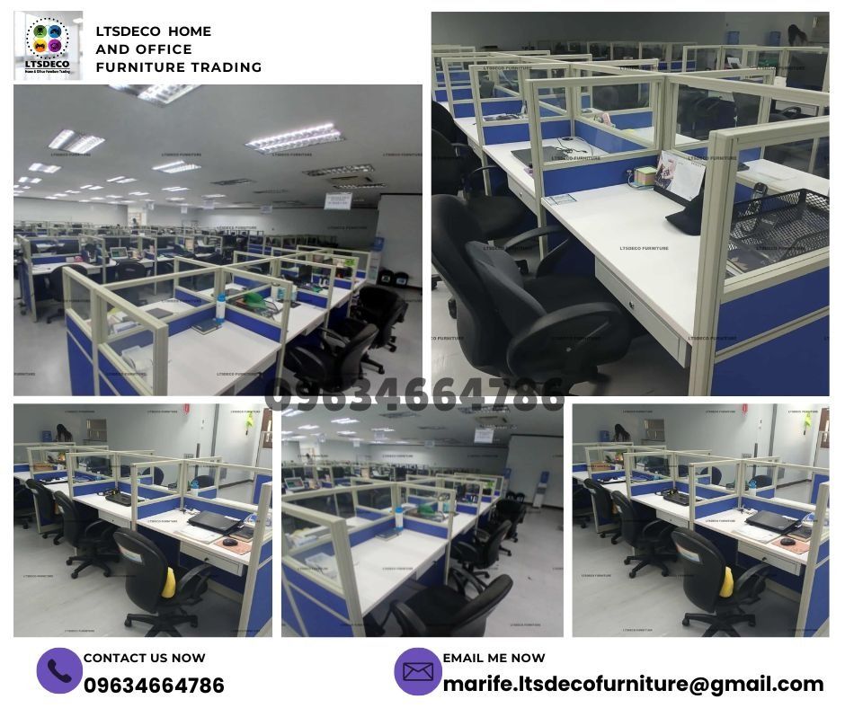 workstation tables customized office partition furnitures (Category: Office Furniture & Fixtures) located in Caloocan City. Submitted by cheska.ltsdeco (Listing ID 1470373520, Image 3). Description: 👉Are you looking for WORKSTATION, MODULAR CUBICLES OFFICE PARTITION, and OFFICE FURNITURE SUPPLIER? LTSDECO Furniture, is direct supplier, manufacturer, and trusted provider of high quality, affordable and durable modular office divider partition, ho