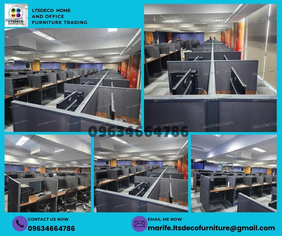 workstation tables customized office partition furnitures (Category: Office Furniture & Fixtures) located in Caloocan City. Submitted by cheska.ltsdeco (Listing ID 1470373866, Image 2). Description: 👉Are you looking for WORKSTATION, MODULAR CUBICLES OFFICE PARTITION, and OFFICE FURNITURE SUPPLIER? LTSDECO Furniture, is direct supplier, manufacturer, and trusted provider of high quality, affordable and durable modular office divider partition, ho