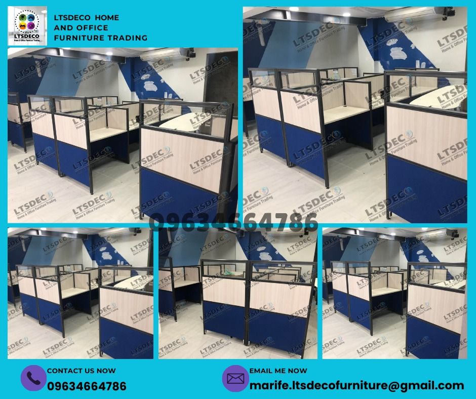 workstation tables customized office partition furniture (Category: Office Furniture & Fixtures) located in Caloocan City. Submitted by cheska.ltsdeco (Listing ID 1470377282, Image 2). Description: 👉Are you looking for WORKSTATION, MODULAR CUBICLES OFFICE PARTITION, and OFFICE FURNITURE SUPPLIER? LTSDECO Furniture, is direct supplier, manufacturer, and trusted provider of high quality, affordable and durable modular office divider partition, hom
