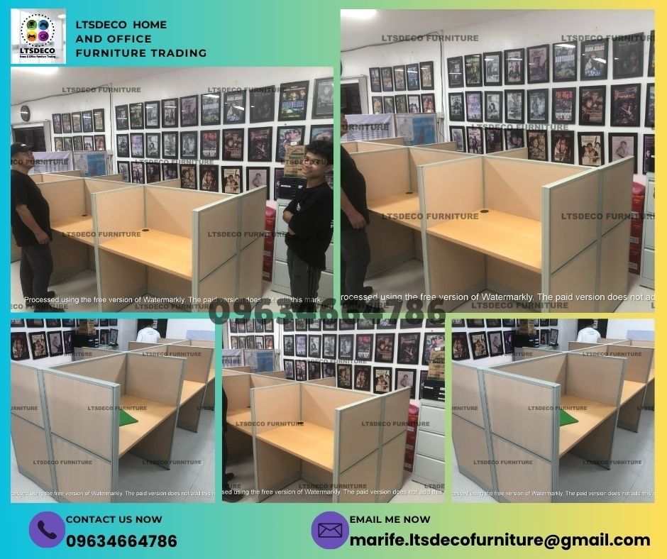 workstation tables customized office partition furnitures (Category: Office Furniture & Fixtures) located in Caloocan City. Submitted by cheska.ltsdeco (Listing ID 1470390060, Image 3). Description: 👉Are you looking for WORKSTATION, MODULAR CUBICLES OFFICE PARTITION, and OFFICE FURNITURE SUPPLIER? LTSDECO Furniture, is direct supplier, manufacturer, and trusted provider of high quality, affordable and durable modular office divider partition, ho