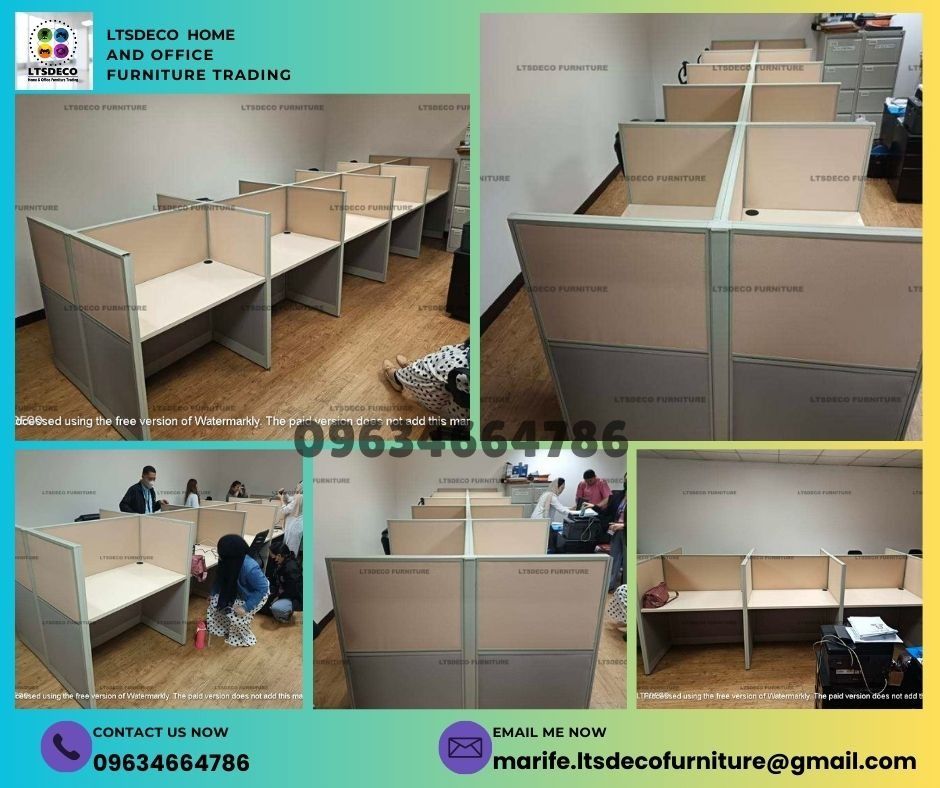 workstation tables modular office partition furnitures (Category: Office Furniture & Fixtures) located in Quezon City. Submitted by abbiedy (Listing ID 1470351872, Image 3). Description: 👉Are you looking for WORKSTATION, MODULAR CUBICLES OFFICE PARTITION, and OFFICE FURNITURE SUPPLIER? LTSDECO Furniture, is direct supplier, manufacturer, and trusted provider of high quality, affordable and durable modular office divider partition, home and offic