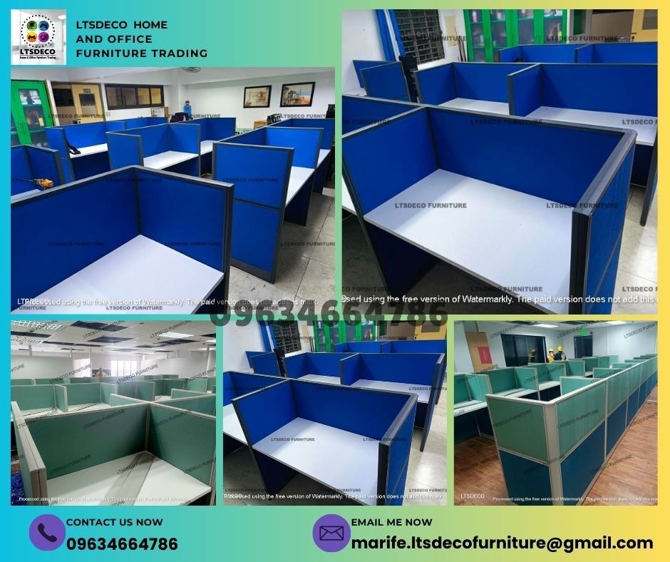 workstation tables modular office partition furniture customized (Category: Office Furniture & Fixtures) located in Quezon City. Submitted by abbiedy (Listing ID 1470359675, Image 1). Description: 👉Are you looking for WORKSTATION, MODULAR CUBICLES OFFICE PARTITION, and OFFICE FURNITURE SUPPLIER? LTSDECO Furniture, is direct supplier, manufacturer, and trusted provider of high quality, affordable and durable modular office divider partition, home