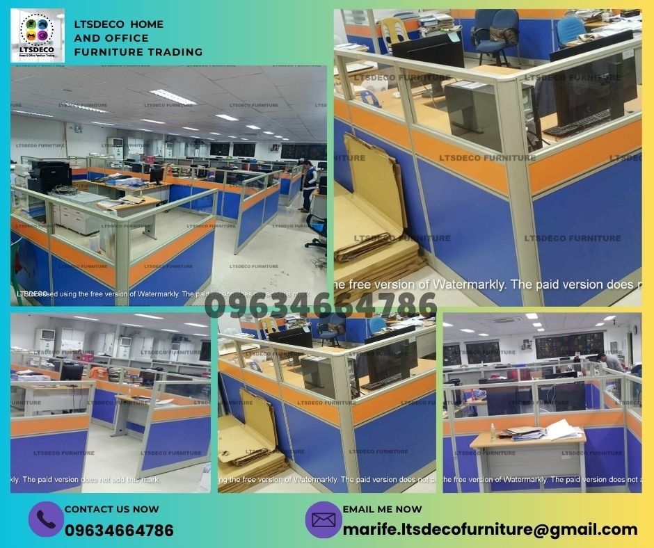 workstation tables modular office partition furniture customized (Category: Office Furniture & Fixtures) located in Caloocan City. Submitted by cheska.ltsdeco (Listing ID 1470366207, Image 3). Description: 👉Are you looking for WORKSTATION, MODULAR CUBICLES OFFICE PARTITION, and OFFICE FURNITURE SUPPLIER? LTSDECO Furniture, is direct supplier, manufacturer, and trusted provider of high quality, affordable and durable modular office divider partit