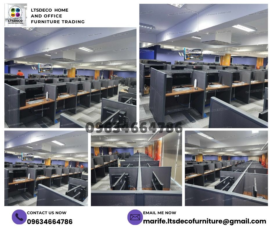 workstation tables modular office partition furniture customized (Category: Office Furniture & Fixtures) located in Caloocan City. Submitted by cheska.ltsdeco (Listing ID 1470372387, Image 3). Description: 👉Are you looking for WORKSTATION, MODULAR CUBICLES OFFICE PARTITION, and OFFICE FURNITURE SUPPLIER? LTSDECO Furniture, is direct supplier, manufacturer, and trusted provider of high quality, affordable and durable modular office divider partit