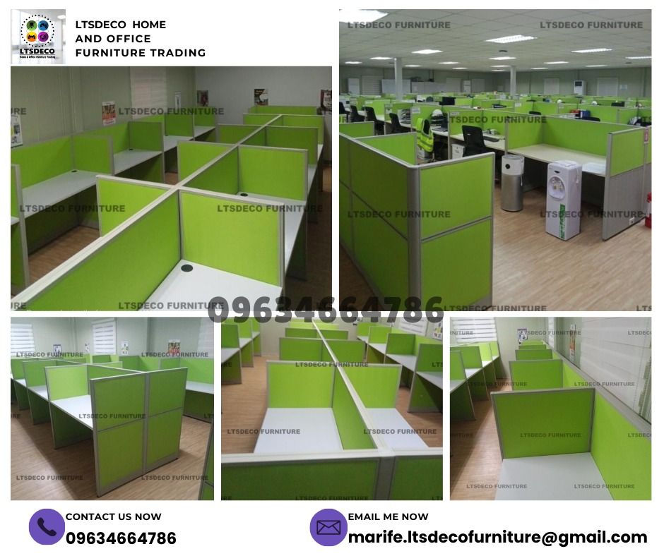 workstation tables modular office partition furniture customized (Category: Office Furniture & Fixtures) located in Caloocan City. Submitted by cheska.ltsdeco (Listing ID 1470372387, Image 2). Description: 👉Are you looking for WORKSTATION, MODULAR CUBICLES OFFICE PARTITION, and OFFICE FURNITURE SUPPLIER? LTSDECO Furniture, is direct supplier, manufacturer, and trusted provider of high quality, affordable and durable modular office divider partit