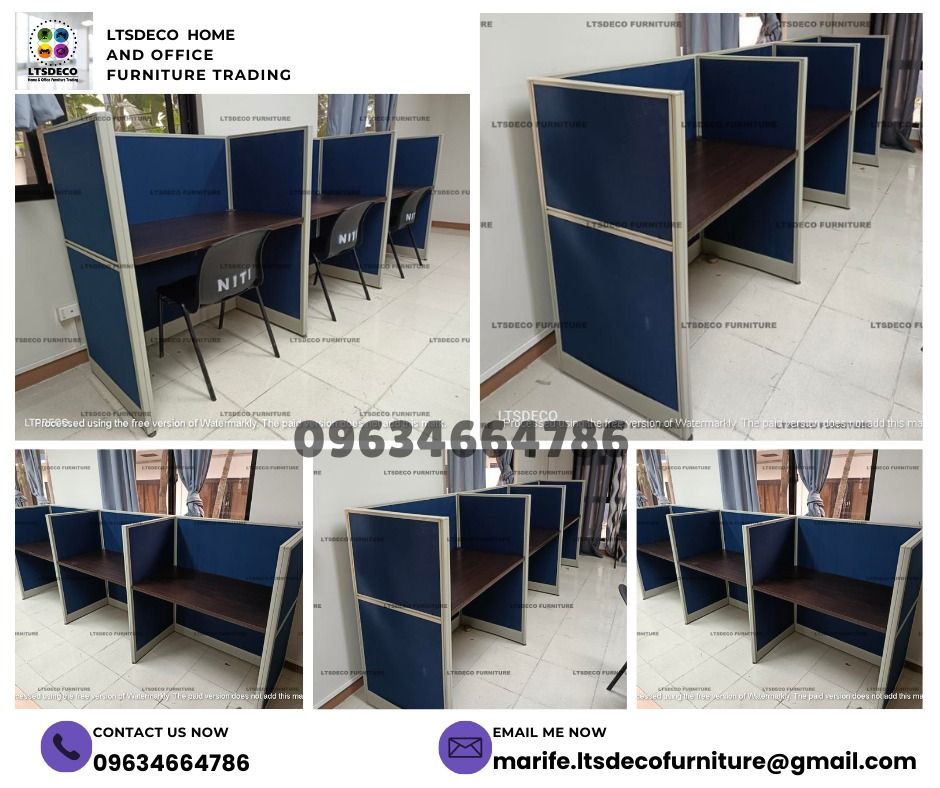 workstation tables modular office partition furnitures (Category: Office Furniture & Fixtures) located in Caloocan City. Submitted by cheska.ltsdeco (Listing ID 1470375361, Image 3). Description: 👉Are you looking for WORKSTATION, MODULAR CUBICLES OFFICE PARTITION, and OFFICE FURNITURE SUPPLIER? LTSDECO Furniture, is direct supplier, manufacturer, and trusted provider of high quality, affordable and durable modular office divider partition, home 
