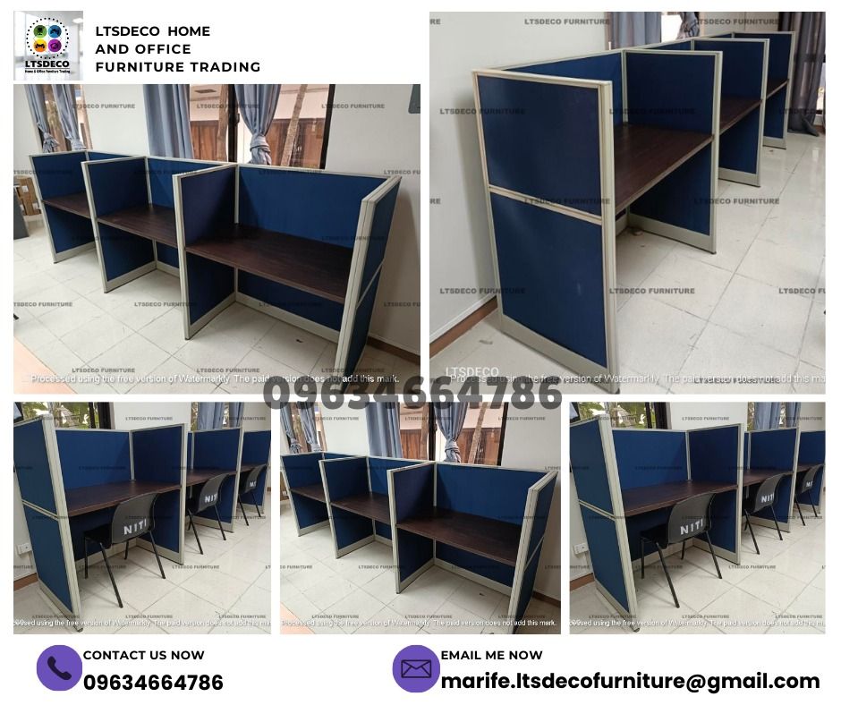 workstation tables modular office partition furnitures (Category: Office Furniture & Fixtures) located in Caloocan City. Submitted by cheska.ltsdeco (Listing ID 1470375361, Image 2). Description: 👉Are you looking for WORKSTATION, MODULAR CUBICLES OFFICE PARTITION, and OFFICE FURNITURE SUPPLIER? LTSDECO Furniture, is direct supplier, manufacturer, and trusted provider of high quality, affordable and durable modular office divider partition, home 