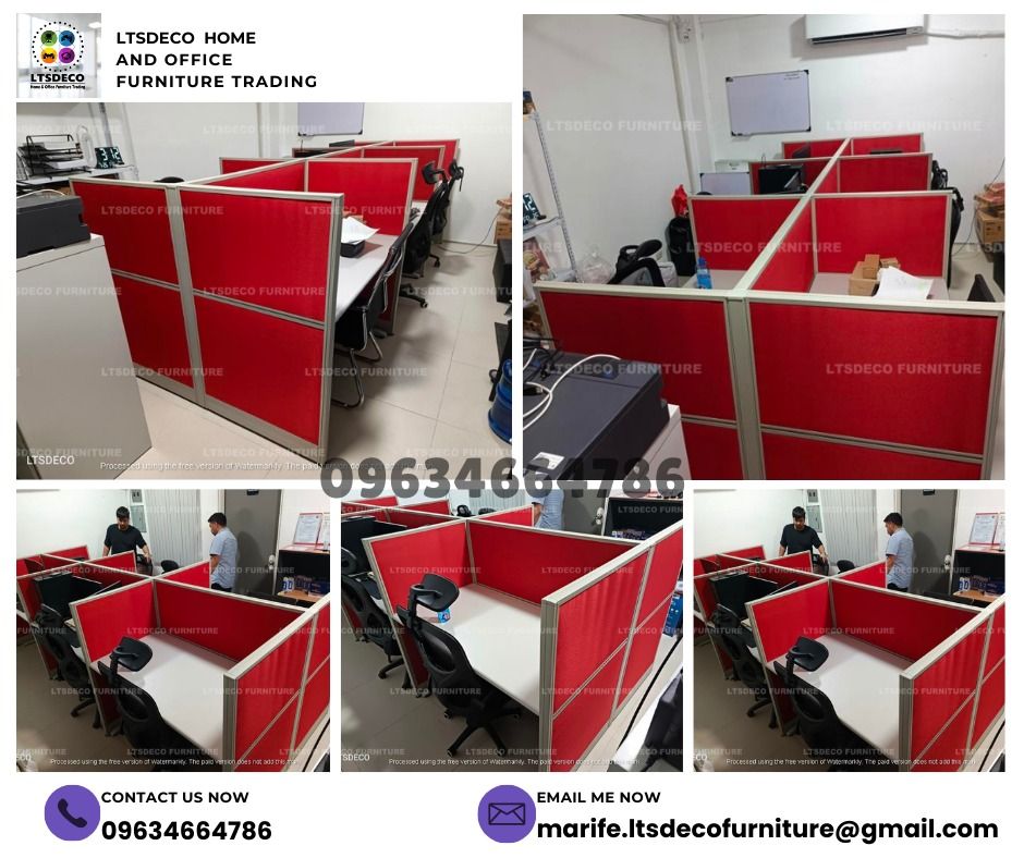 workstation tables modular office partition furnitures (Category: Office Furniture & Fixtures) located in Caloocan City. Submitted by cheska.ltsdeco (Listing ID 1470375361, Image 1). Description: 👉Are you looking for WORKSTATION, MODULAR CUBICLES OFFICE PARTITION, and OFFICE FURNITURE SUPPLIER? LTSDECO Furniture, is direct supplier, manufacturer, and trusted provider of high quality, affordable and durable modular office divider partition, home 