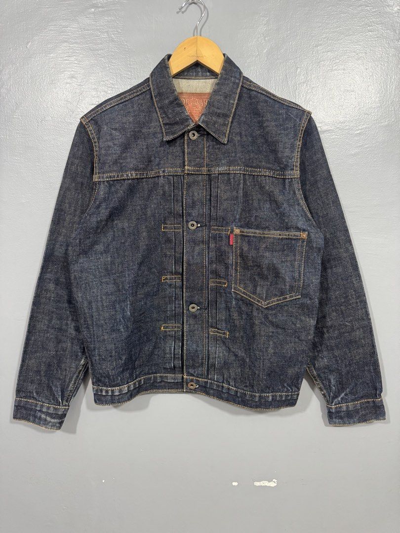 Workware Type-1 Selvedge Denim Jacket (Category: Coats, Jackets and Outerwear) located in Manila. Submitted by sophisticatedgoons (Listing ID 1470470080, Image 1). Description: Blue Denim Copper Riveted Overalls Workware Type-1 Selvedge Denim Jacket Lot 4406xx Size: Medium but fits Small men's Dimes: 20 x 24 In good condition Issue: Natural denim fading Presentable Check pics (can send more thru dm 📩).