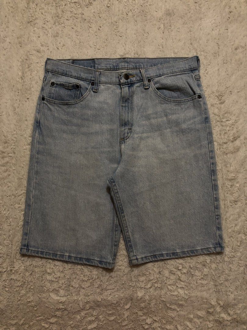 Wrangler blue denim shorts (Category: Shorts) located in Canaman. Submitted by thriftmoboss (Listing ID 1470447642, Image 2). Description: 📌WASH BLUE JORTS cotton 100% Hard denim 95% Crispy condition ✅ MADE IN MEXICO🇲🇽 DIMENSION📏 W-36 L- 22 Hem-11 As new condition✅ Crisp condition✅ No issue Price:500🏷 ‎ ‎•✅PLUS SHIPPING FEE (+75) ‎•🔵MOP: G CASH ‎•🟥COURIER: JnT ‎•📍LOC:Magsaysay, Naga city ,Camarines Sur 🌫️.