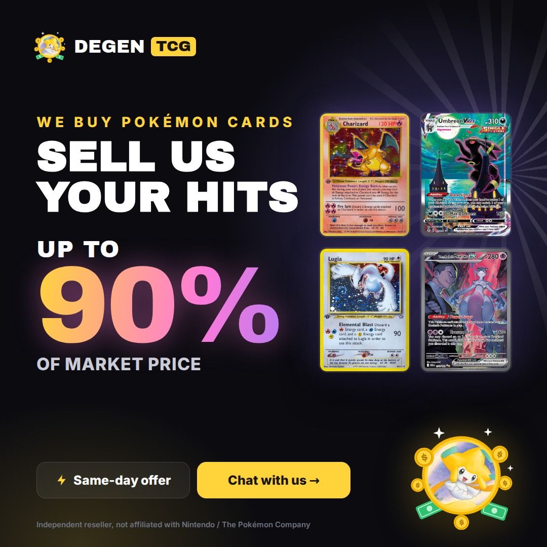 WTB Pokemon Cards: Pokemon Buy-Back! | Up to 90% of Market | Same-Day ...