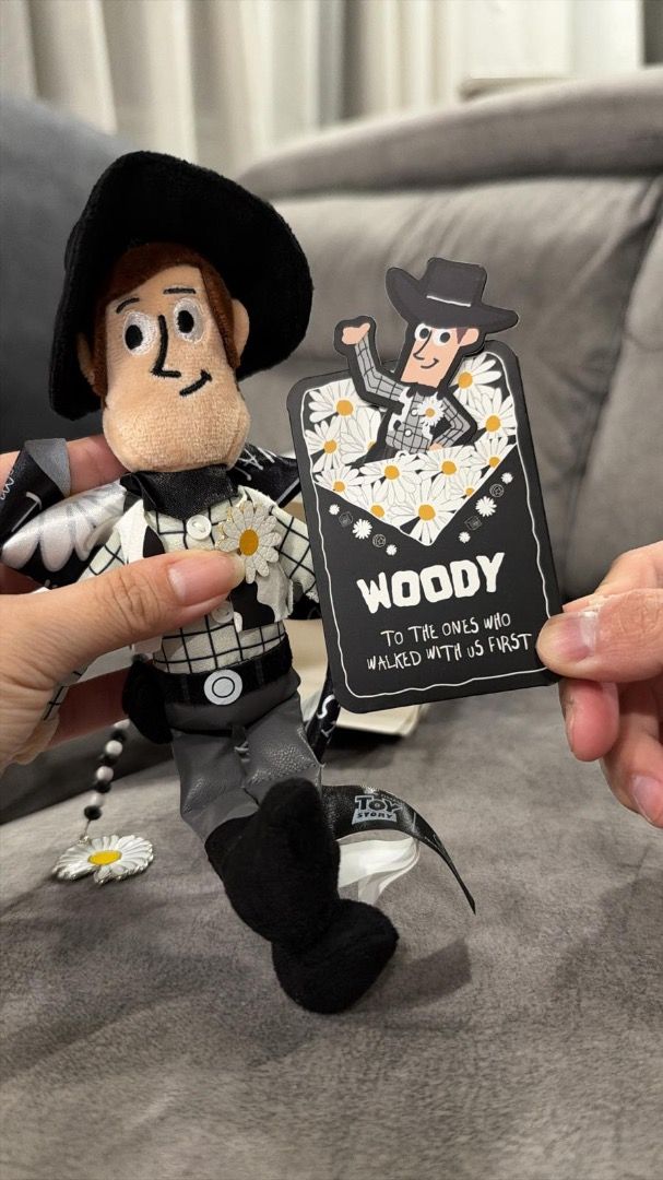 [WTT -> Rex] Peaceminusone x Toy Story Woody Plush Keychain, Toys ...