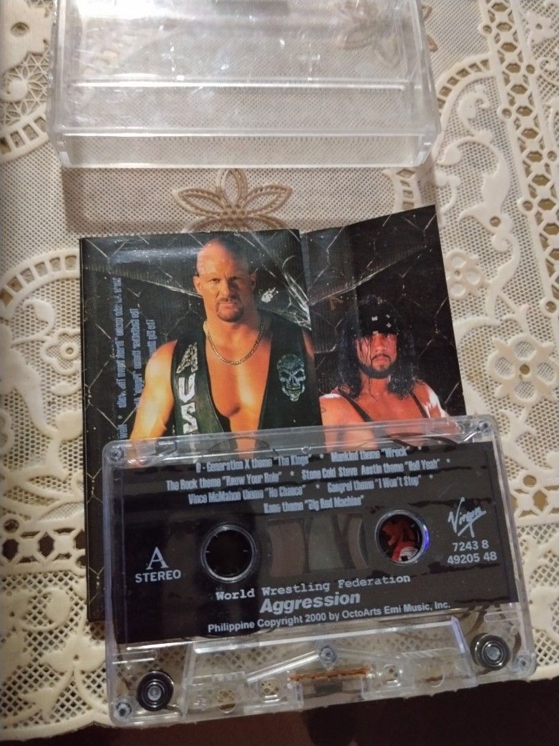 wwf music aggresion (Category: CDs & DVDs) located in Manila. Submitted by cruzivanpatrick (Listing ID 1470412589, Image 1). Description: wwf music cassete aggresion meet up lrt 1 abad santos station deliver kayo po mag book ng app g cash payment po bago mag book shipping kayo rin po bahala kung kayo mag book or ako mag punta sa store ng shipping lbc and jrs only pag j&t po kayo mag book salamat check rating po for sure deal.