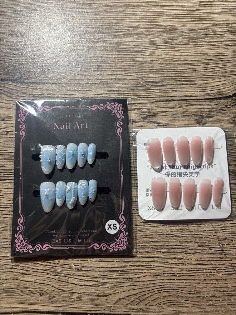 Xs Press on nails (Category: Hands & Nails) located in Manila. Submitted by zcy_finds (Listing ID 1470447824, Image 1). Description: ONHAND! Size Xs Take All ₱100 only MOP: Gcash, Maribank & Bank Transfer MOD: Jnt & Lalamove LOC: Parañaque See my fb profile and join my community for legit checks✅ .
