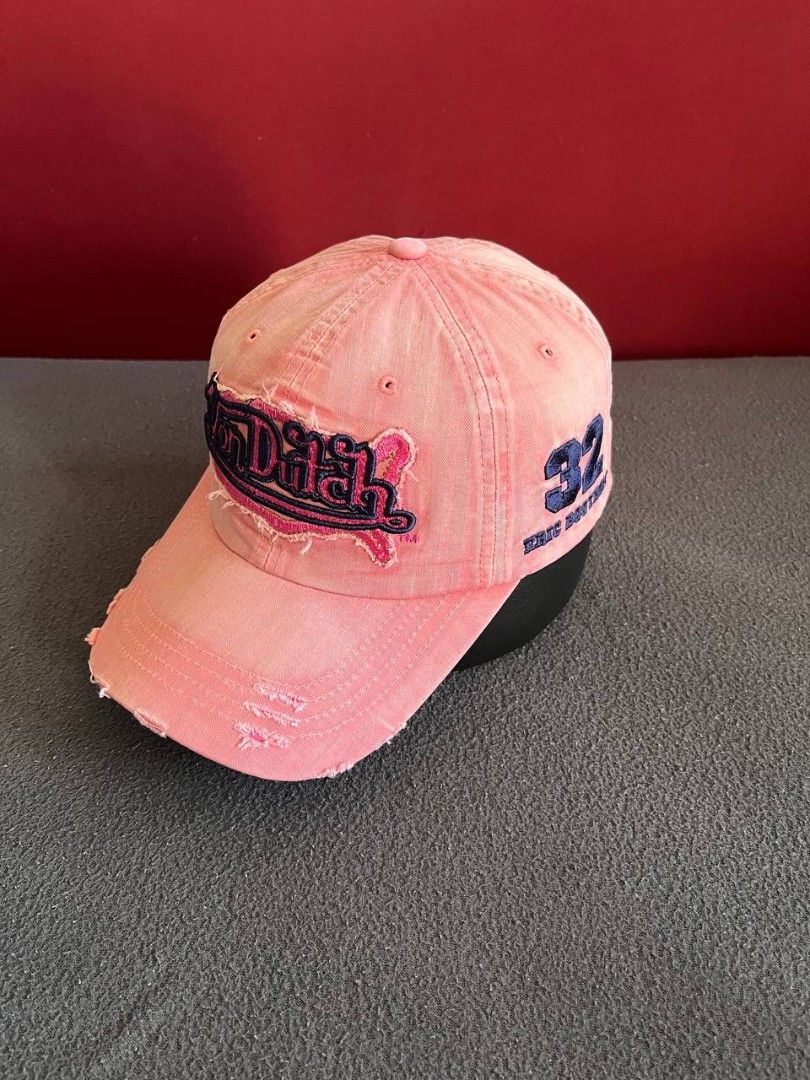 Y2K DISTRESSED PINK VON DUTCH CAP 32 ERIC BOSTROM (Category: Caps & Hats) located in Quezon City. Submitted by ezpc.thrift (Listing ID 1470369981, Image 1). Description: ISSUE: NONE CONDITION: EXCELLENT SIZE: ONE SIZE FITS MOST DM FOR MORE INQUIRIES.