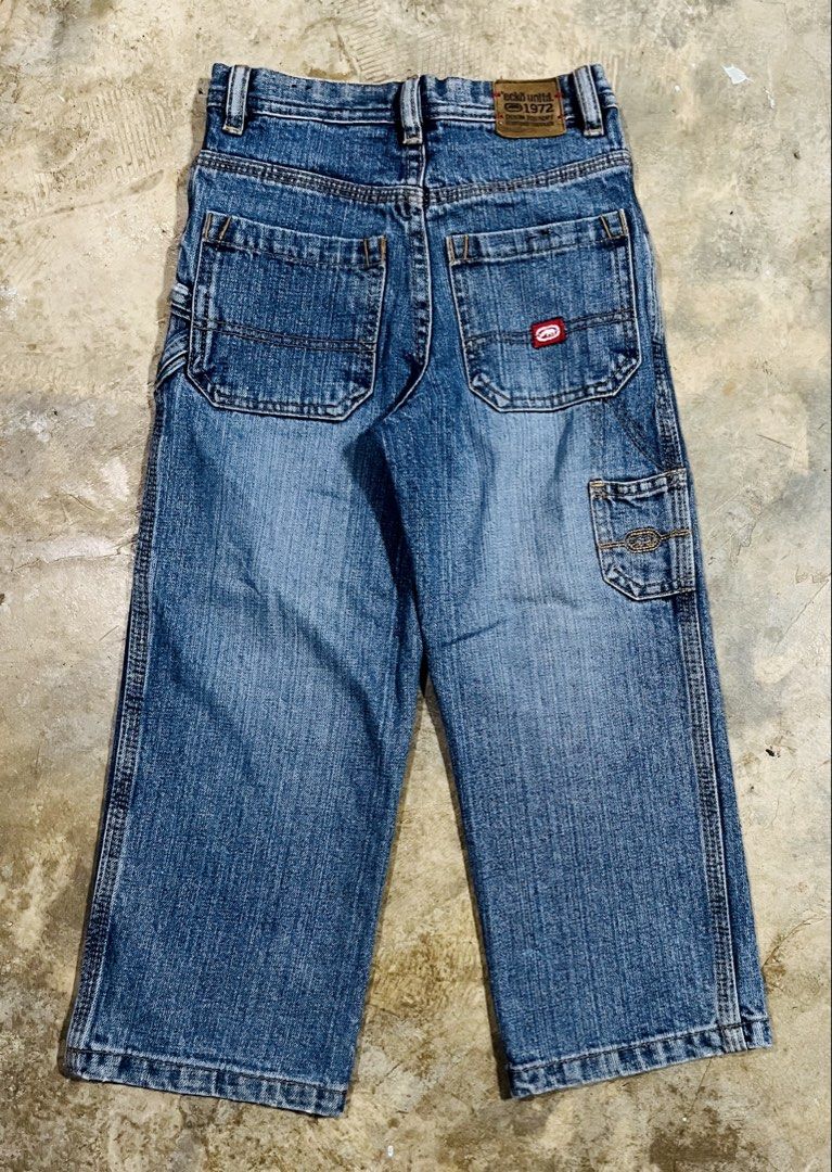 Y2K Ecko Baggy Carpenter Pants (Category: Babies & Kids Fashion) located in Navotas City. Submitted by y2kikaystuff (Listing ID 1470361064, Image 1). Description: Y2K Ecko Baggy Carpenter Pants Size 4-6 years old No issue Can pass as new Not ukay Personal item from Japan 400 only Pm md.
