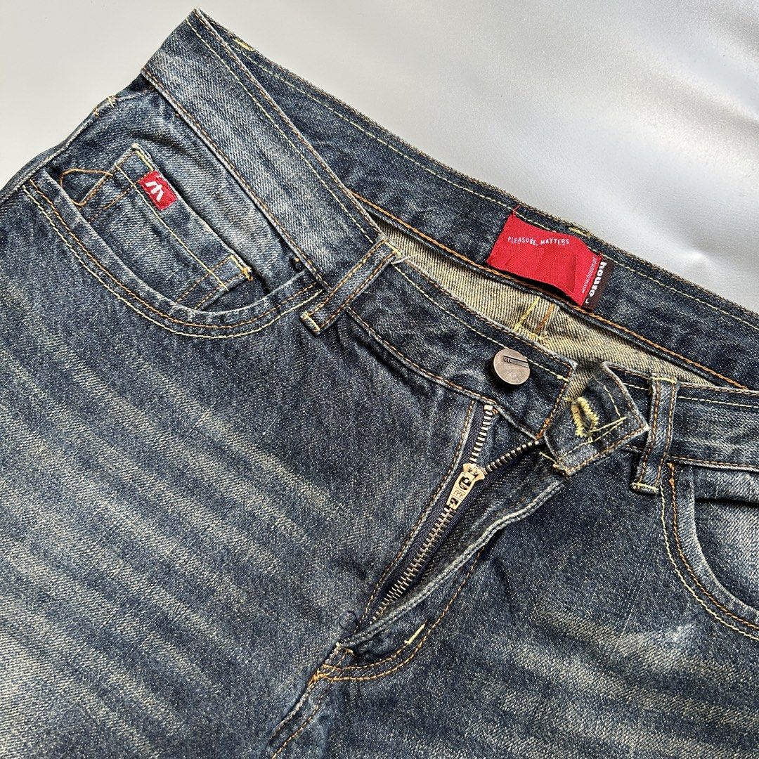 y2k house 2000s pleasure matters jeans (Category: Jeans) located in Liloan. Submitted by fairymary.ph (Listing ID 1470466211, Image 2). Description: READ BIO BEFORE BUYING✨ P550 shipped brand: PLEASURE MATTERS (classic 2000s) waistline: 32” length: 42” hem: 9” very like new.