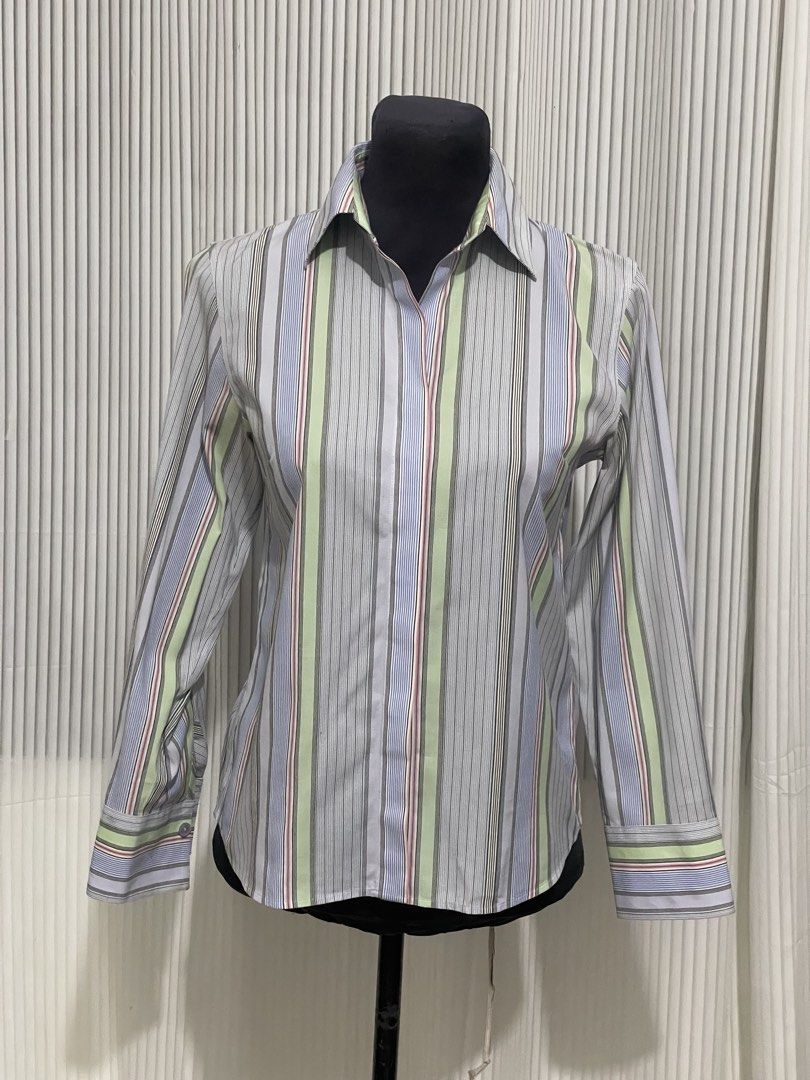 Y2K Talbots Multi-Color Striped Polo Top (Category: Longsleeves) located in Tuguegarao City. Submitted by ziggerryy (Listing ID 1470523870, Image 1). Description: Fave😍 Fits XS-Semi M ‼️LAST PRICE ALREADY‼️.