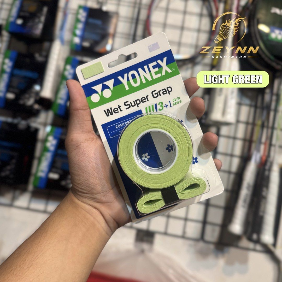 YONEX WET SUPER GRAP AC994CR - AUTHENTIC / ORIGINAL (Category: Racket and Ball Sports) located in Las Pinas. Submitted by lvespinaa (Listing ID 1470468554, Image 3). Description: ‼️AVAILABLE ONHAND : YONEX WET SUPER GRAP AC994CR‼️ Looking for a grip na comfortable hawakan at may good grip sa racket? Yonex Wet Super Grap offers a tacky feel, helps absorb moisture and shock, and gives you better feel and control while playing. 💯 ✅ Up to 4 rackets 