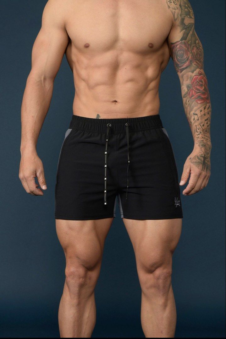 YOUNGLA Bodybuilding 101 Short (Category: Activewear) located in Bayombong. Submitted by rethreadsactivewear (Listing ID 1470495222, Image 2). Description: ON-HAND! READY TO SHIP! 🔥 YOUNGLA 101 Bodybuilding Short (Old release) Black/Gray Medium Like new 1299 only! Product Details MATERIAL: 87% Polyester, 13% Elastane. Fabric Treatments Antibacterial deodorization - natural fiber treated with an active ingredient that protects it from microbial g