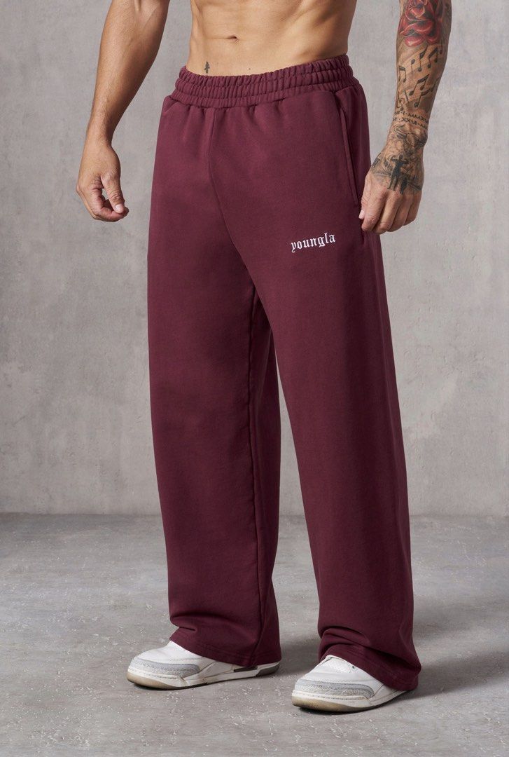 YOUNGLA Classic Baggy Sweats (Category: Activewear) located in Bayombong. Submitted by rethreadsactivewear (Listing ID 1470458048, Image 2). Description: ON-HAND! READY TO SHIP! 🔥 YOUNGLA Classic Baggy Sweats Burgundy Washed Small Basically new 3199 only! Product Description MATERIAL: 100% Cotton FABRIC WEIGHT: 460 GSM FIT: Baggy. DESIGN: The YoungLA Classic Baggy Sweats are your new go-to for everyday comfort. Made from soft 100% cotton with a 