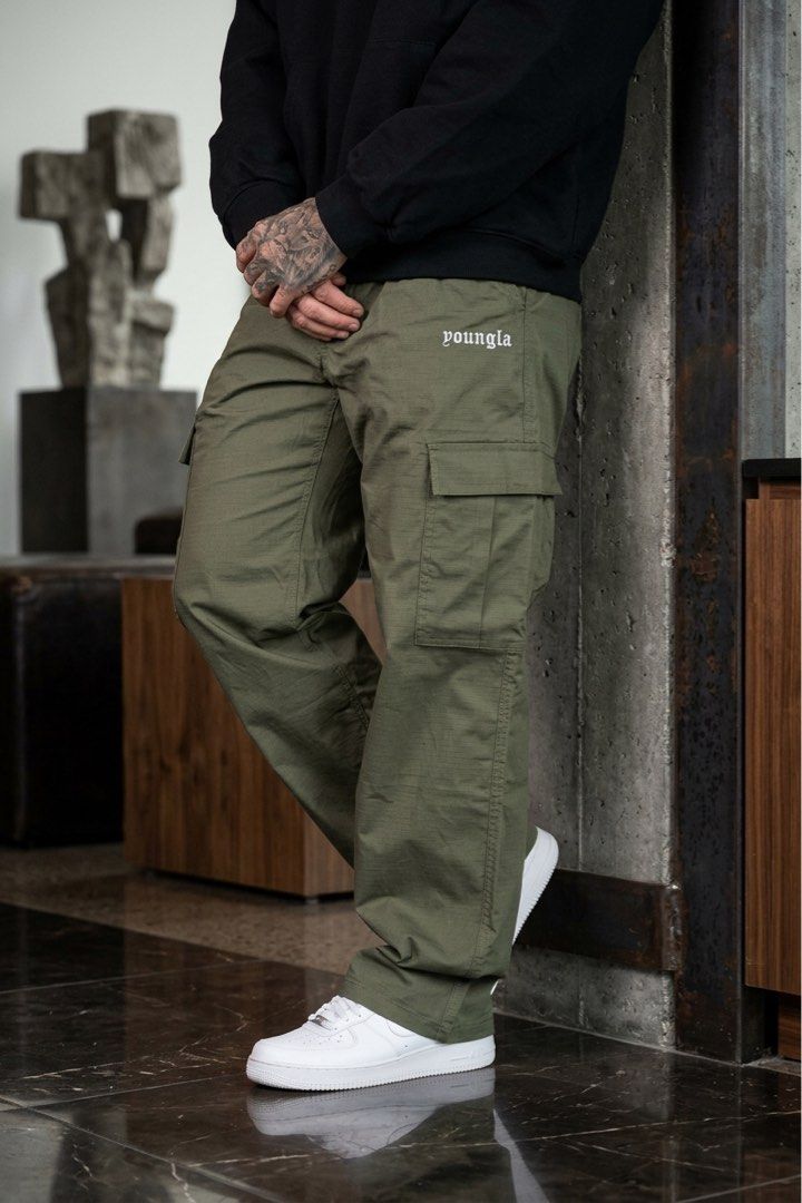 YOUNGLA TrailBlaze Cargos (Category: Activewear) located in Bayombong. Submitted by rethreadsactivewear (Listing ID 1470495786, Image 2). Description: ON-HAND! READY TO SHIP! 🔥 YOUNGLA TrailBlaze Cargos (Discontinued) Large on tag (fits Small) 28-30 waist Like new 1899 only! These TrailBlaze Cargos from YoungLA embody a perfect blend of style and functionality. Crafted for durability and comfort, they are designed with multiple pockets for pract