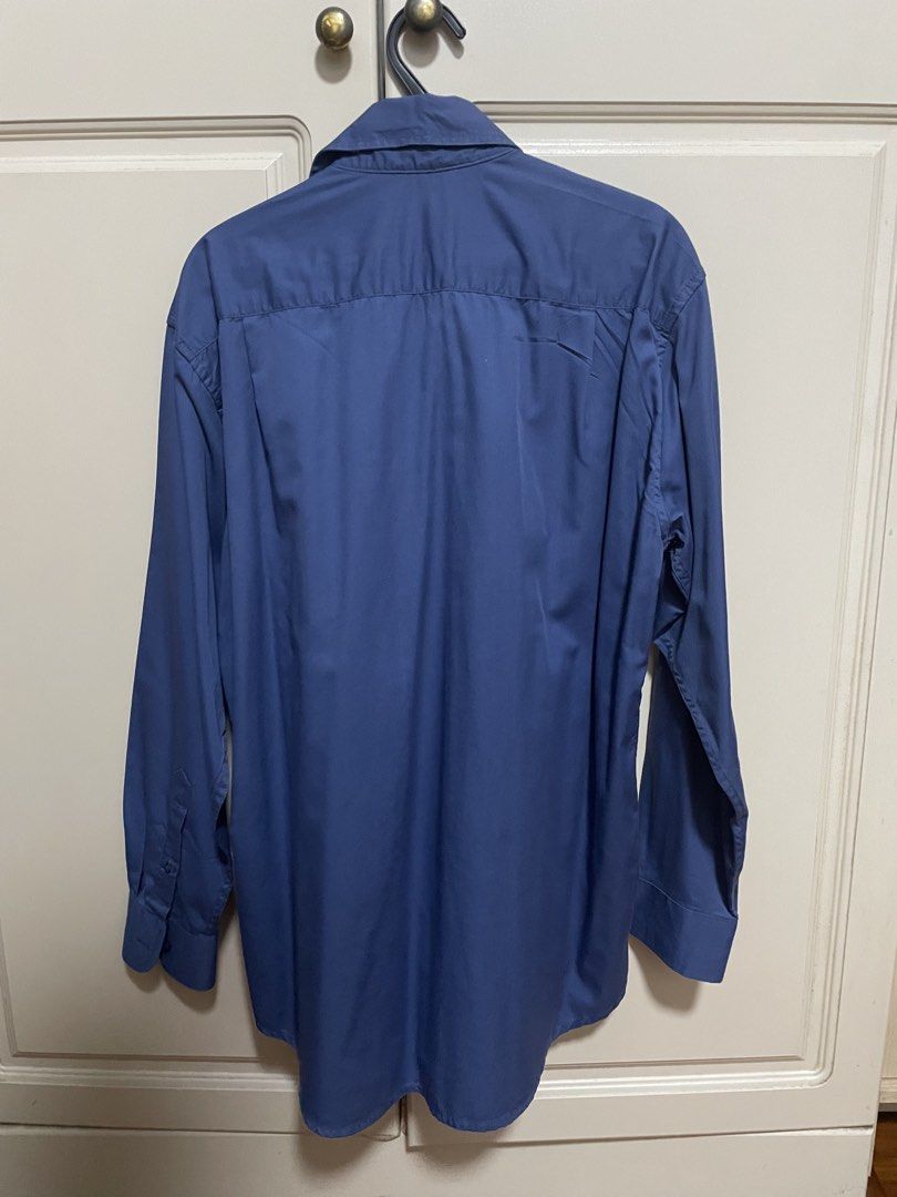 Zanetti blue long sleeved polo (Category: Formal Shirts) located in Makati City. Submitted by crisbeooo (Listing ID 1470377963, Image 2). Description: Size XL, slim fit Used for a few times, no issues.