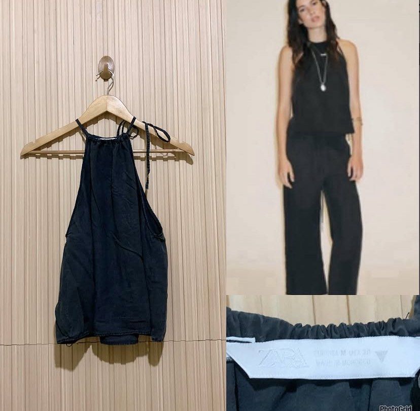 Zara black washed halter top (Category: Blouses) located in Koronadal. Submitted by gstyledforless (Listing ID 1470438526, Image 2). Description: .
