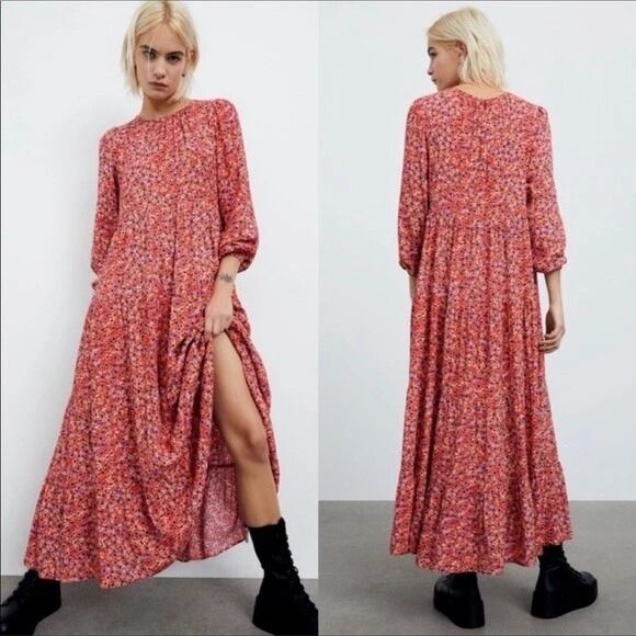 ZARA Floral Long Dress (Category: Dresses) located in Davao. Submitted by jcshop27 (Listing ID 1470557473, Image 1). Description: .