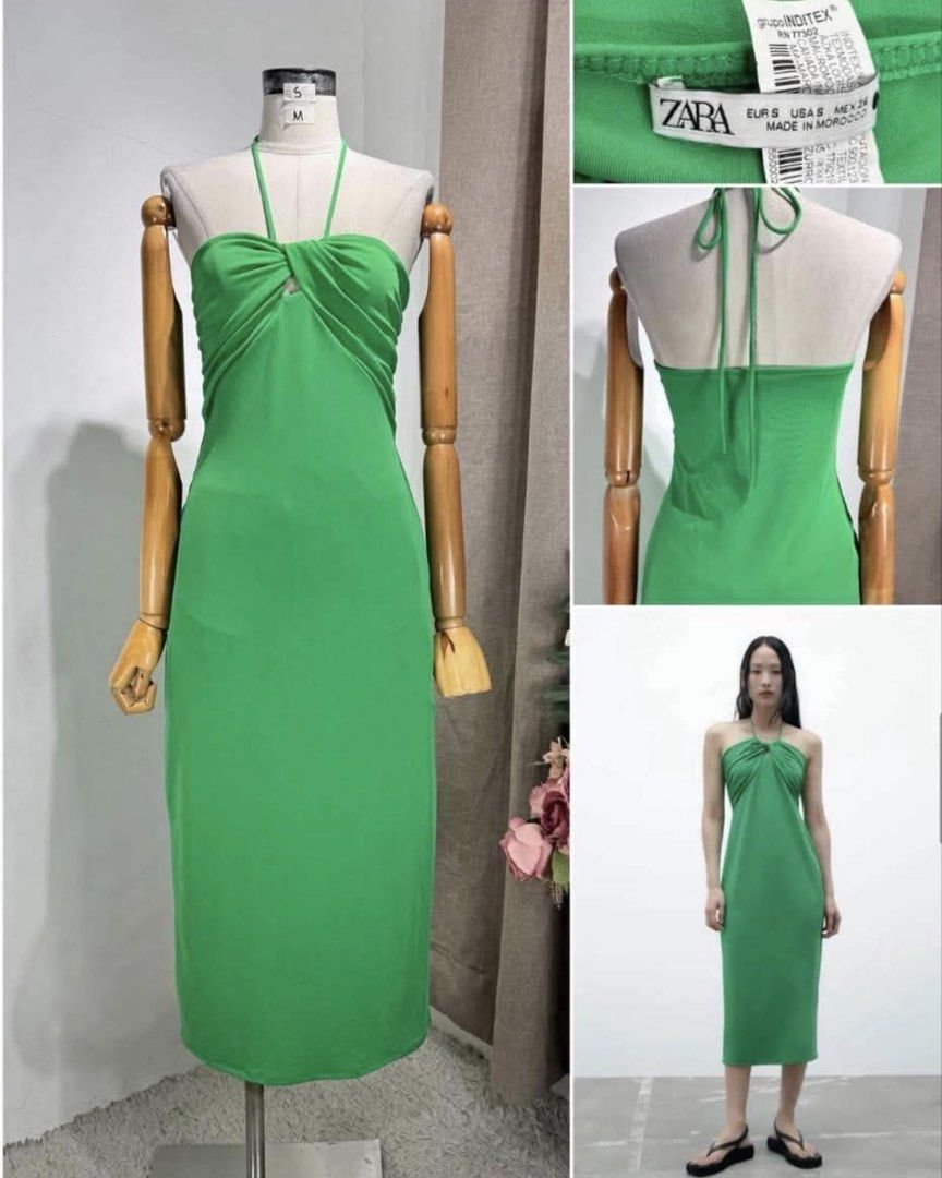Zara halter dress (Category: Dresses) located in Mandaluyong City. Submitted by rachel.cadiz (Listing ID 1470390998, Image 1). Description: Used once only Like new Very nice in actual/nice fit Small on tag fit up to Med (stretchy) Lakas makasexy.