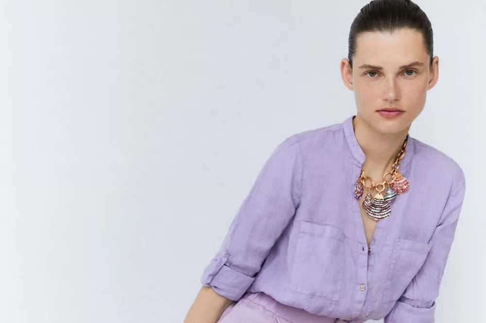 ZARA linen long sleeve top (Category: Blouses) located in San Jose del Monte. Submitted by mamiracky (Listing ID 1470447887, Image 2). Description: .