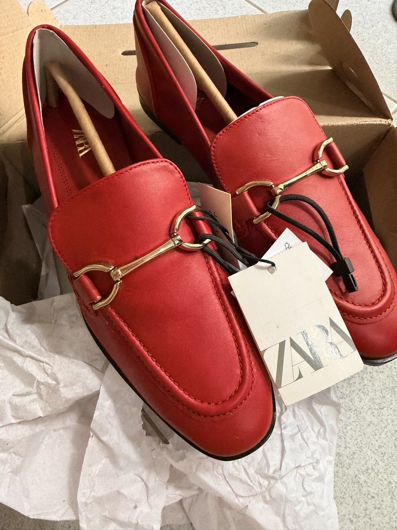 Zara red loafers (Category: Loafers) located in Antipolo. Submitted by starstyleph (Listing ID 1470415524, Image 1). Description: Shipping from Antipolo thru gogo express.