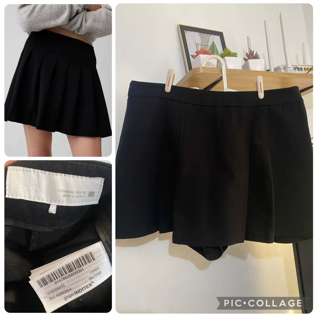 Zara skort pleated XL (Category: Skirts) located in Mabalacat. Submitted by fromdarchive (Listing ID 1470374888, Image 1). Description: 32-34 waist.