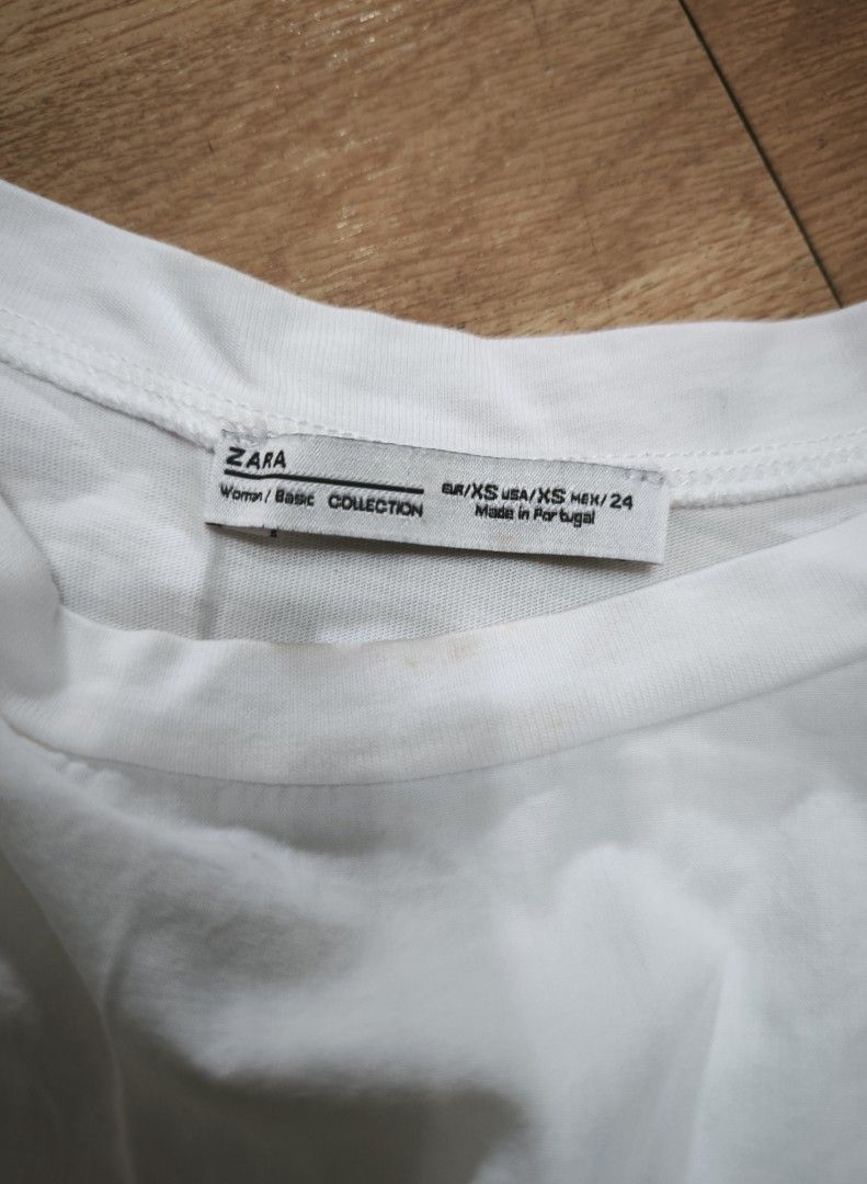 Zara white blouse (Category: Blouses) located in Manila. Submitted by wearforce (Listing ID 1470496217, Image 3). Description: Zara white blouse color: white fit: M-L color rate 9/10 in good condition 300 + sf.
