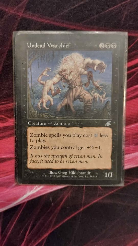 Zombie and Undead (Category: Raw Singles) located in Antipolo. Submitted by arisilog24 (Listing ID 1470521241, Image 2). Description: 💰For sale only💰 Magic the gathering Zombie deck with Pro-Deck Box. 56 cards total. 📍 Lower Antipolo Book your own rider (Lalamove, Grab, Angkas) Buyer will shoulder fee. No shipping. 🤑 Payment methods: GCash, BDO online, Maribank..