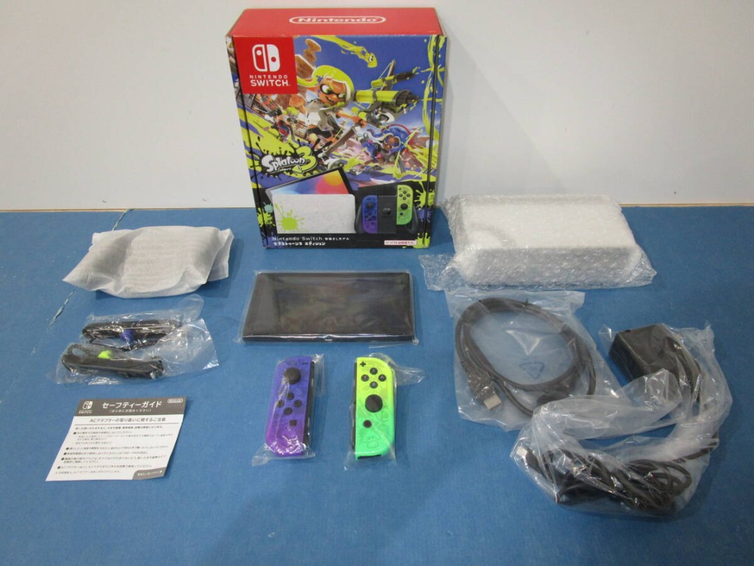 066) Nintendo Switch – Splatoon 3 Edition (OLED Model), Video Gaming ...