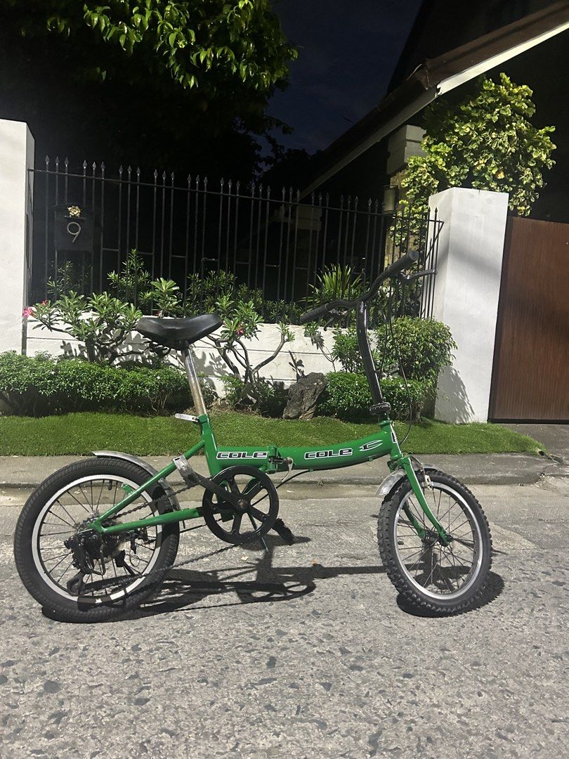 16 inch cole folding bike (Category: Everything Else Others) located in Manila. Submitted by kurtfelisco2gmail.com (Listing ID 1470604420, Image 1). Description: Negotiable! Mabilis kausap Pwede pang regalo, Pangdaily bikes Pwede customize Pwede sa bata , teenager or matanda Nuetral bike. Bago shifter hindi nasama sa picture Slight used Pm for more info!.