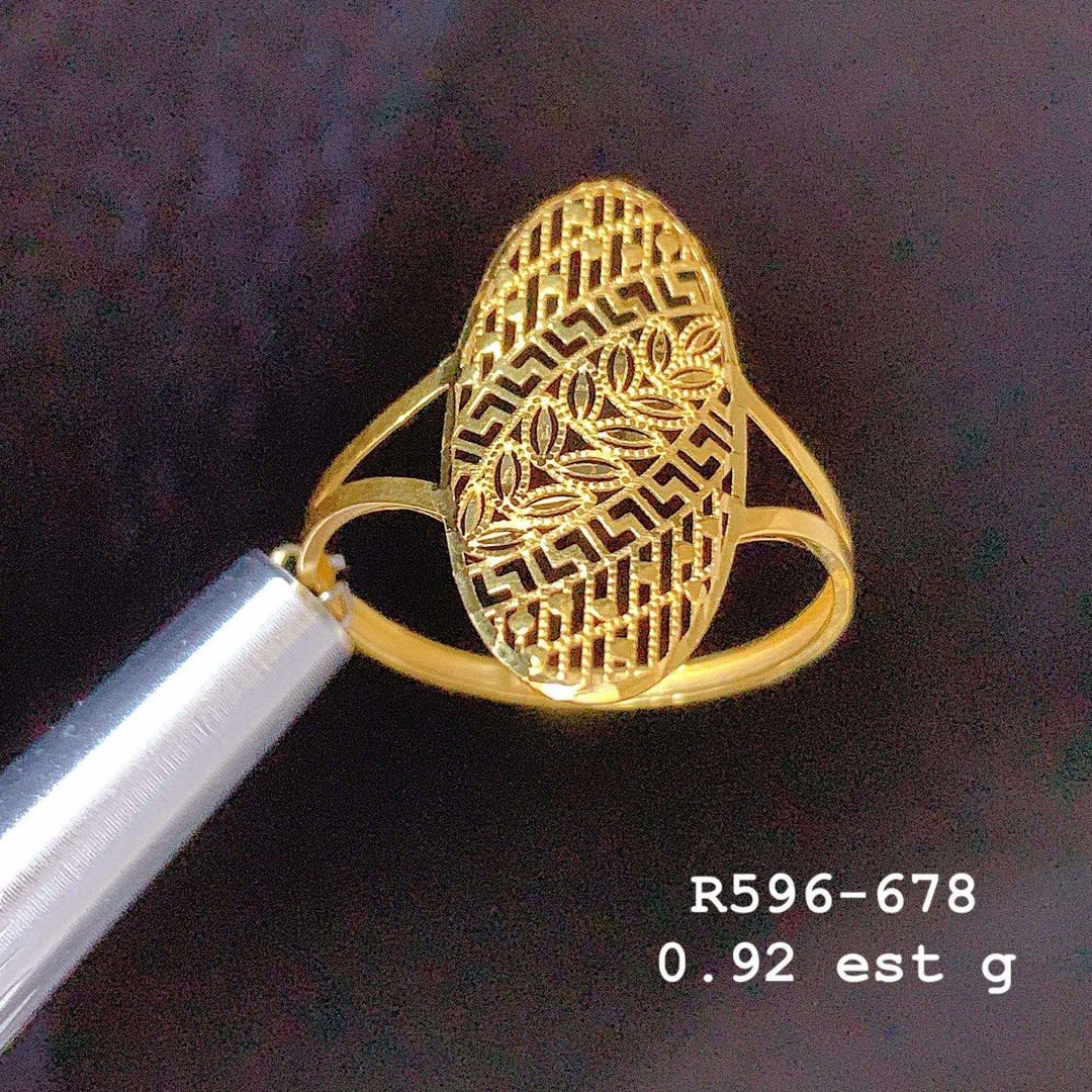 18k Saudi Gold Rings (Category: Luxury Accessories) located in Quezon City. Submitted by rych0799 (Listing ID 1470645843, Image 2). Description: 18k Saudi Gold Pawnable 1.5,950 2.8,050 3.7,437 4.7,262 5.9,012 6.7,000 7.11,025 Pre order if not onhand .
