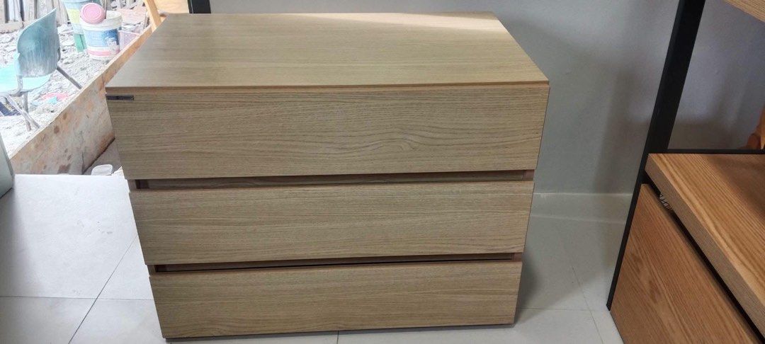 3 Drawer Bed Side Cabinet (Category: Shelves, Cabinets & Racks) located in Malabon City. Submitted by aven25 (Listing ID 1470634705, Image 1). Description: 3 Drawer Bed Side Cabinet Size: 80 x 50 x 61cm Height Good Condition No issue Ready to Use.