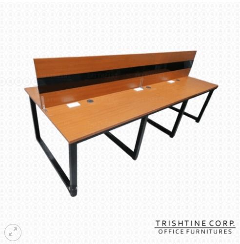 6-Seater Customized Workstation with High MDF Panel Divider (Category: Office Furniture & Fixtures) located in Caloocan City. Submitted by jim.trishtineofficefurnitures (Listing ID 1470603351, Image 1). Description: - 4-Person Capacity: Double-sided layout ideal for collaborative team spaces. - Premium Build: Durable wooden top finish paired with a sturdy black metal frame. - Smart Management: Built-in wire management grommets and surface power o