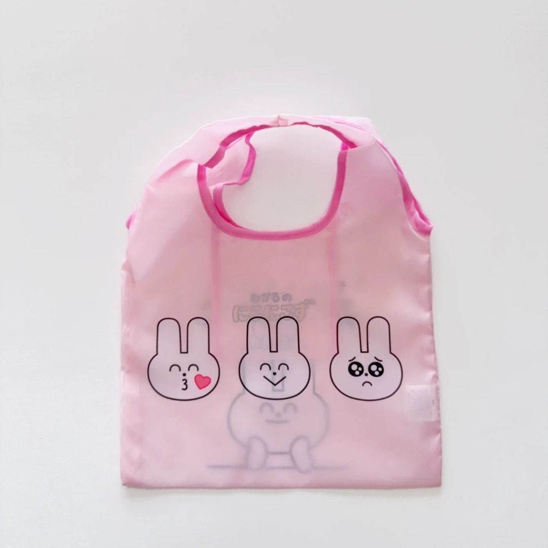 日本 わかるのにこにこず 粉黃色尼龍布 手挽袋, 女裝, 手袋及銀包, Tote Bags - Carousell