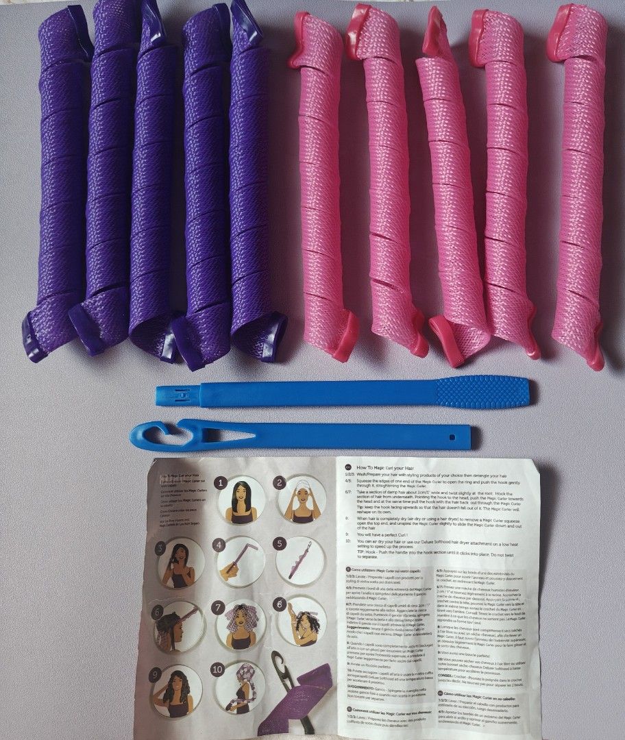 ✨ 🌀Heatless Magic Curler Set (10 Pcs + Styling Hook) | Complete & Still in Plastic! (Category: Hair) located in Iba. Submitted by rosierosali (Listing ID 1470613278, Image 1). Description: 👍Condition: Like New (Used once) 💇‍♀️If you want gorgeous, bouncy waves without destroying your hair with extreme heat, this is the ultimate holy grail. Tried it exactly once out of curiosity—the curls came out super pretty, but I just don't have the time to