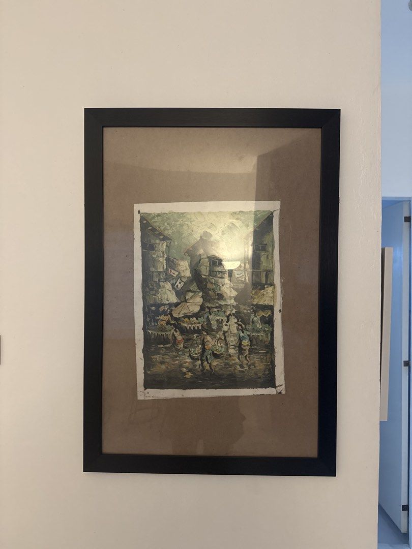 A1 (23.4 x 33.1”) Wooden Black Frame (Category: Frames & Pictures) located in Binan City. Submitted by truetree_717a49 (Listing ID 1470641221, Image 1). Description: - Dark wooden frame with light mat board - Protected by a glass cover against dust - Neutral colors, ideal for living rooms or hallways - Ready to hang on the wall.