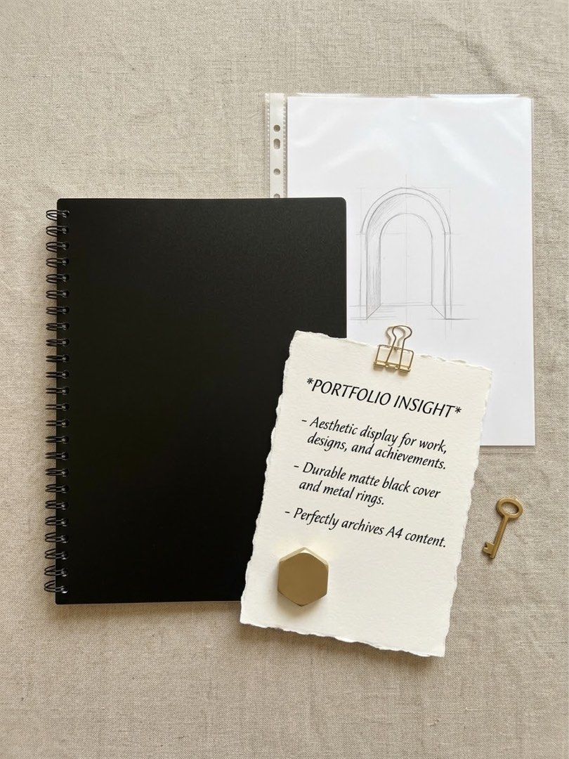 A4 Black Plastic Refillable Clearbook / Portfolio Folder (Category: Stationery & School Supplies) located in Mandaluyong City. Submitted by josa_xox0i8 (Listing ID 1470667300, Image 1). Description: Item: A4 Black Plastic Refillable Clearbook / Portfolio Folder Condition: Pre-owned, good working condition. Spine opens easily to add or remove sheet refills. Plastic sleeves show mild crinkling/wear. Features: Durable matte black PP cover with stand
