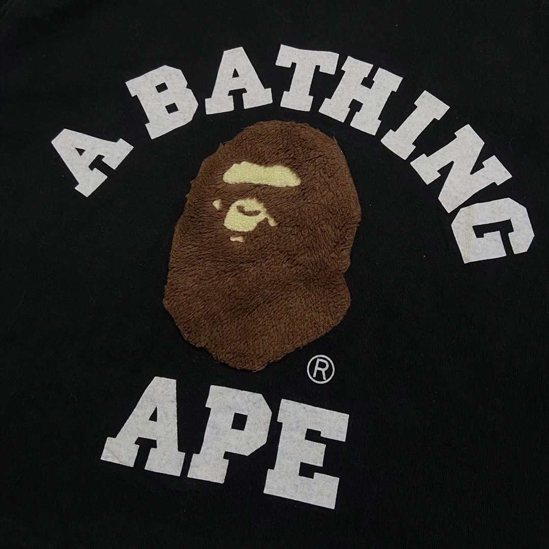 A Bathing Ape Carpet College Tee For Womens (Category: Shirts) located in Dasmarinas. Submitted by thrift2gems (Listing ID 1470705765, Image 2). Description: A Bathing Ape Carpet College Tee For Womens✨ -WIDTH: 17 -LENGTH: 23 -COLOR RATE: 9/10 -CONDITION: 9/10 -ISSUE: SLIGHTLY FADE 9/10 COLOR RATE.