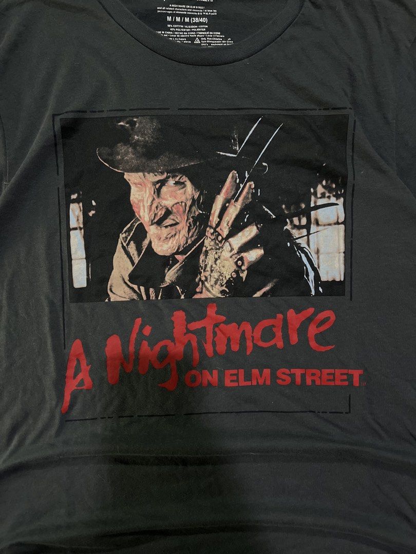 A nightmare on Elm Street (Category: Tshirts & Polo Shirts ) located in Manila. Submitted by ichann.lrdzbl (Listing ID 1470669410, Image 3). Description: • DIMENSION Width: 20 Length: 27.5 Size: Medium ‘ DETAILS Issue: Need Wash, Condition Rate: 9/10 Color Rate: 9/10.